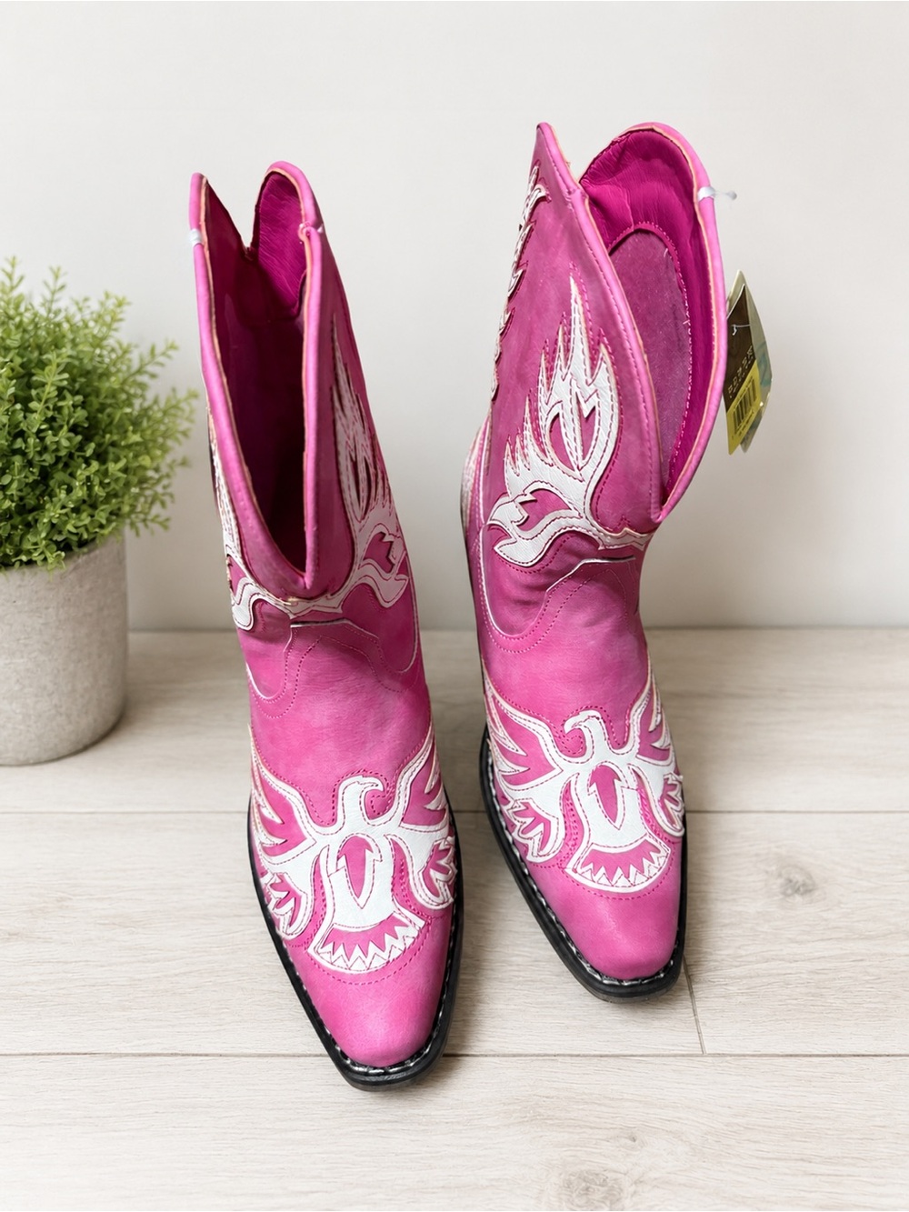 Women’s Roper Amelia Tooled Inlay Snip Toe Cowboy Booties